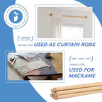 Dowel Rods Wood Sticks Wooden Dowel Rods - 1/2 x 12 Inch Unfinished Hardwood Sticks - for Crafts and DIYers - 25 Pieces by Woodpeckers