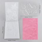 BAOFALI 3D Embossing Folder and Metal Die Set for Card Making,Maple Leaf Embossing Template Paper Card Embossing Stencil for DIY Scrapbooking Photo Album Card Paper Craft Decoration