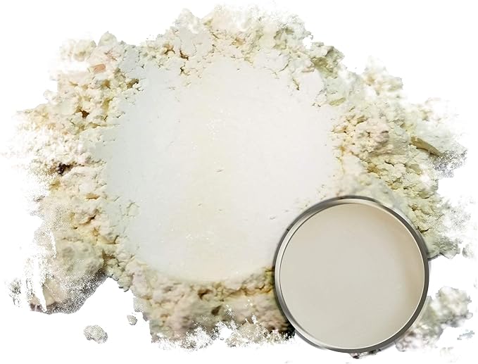 Eye Candy Pigments Premium White Mica Powder - Daigi (50gr) - for Epoxy, Resin, Soap, Paint, Woodworking, Acrylic Pouring, Bath Bombs, Fishing Lures - DIY Arts and Crafts Additive