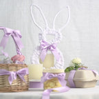 HUIHUANG Light Purple Ribbon Lavender Satin Ribbon 50 Yards Double Face Silk Satin Ribbons for Easter Day Gift Basket Gift Wrapping Wreath Bows Making Wedding Floral Bouquet Invitation Decor