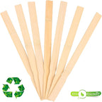 Paint Stir Sticks-REWISS Bulk 100 PCS 12in Length Bamboo Craft Sticks Natural Color Paint Stir Sticks