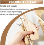 LINPHCEY 8Pcs Clay Sculpting Tools Set Perfect for Polymer Air Dry Modeling Clay Beginners & Professionals Ideal for DIY Pottery & Ceramics Tools for Clay Sculpey Sculpting & Crafting