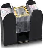 Nileole 6 Decks Automatic Card Shuffler, Battery-Operated for UNO,Phase10, Texas Hold'em, Poker, Home Card Games, Blackjack, Party Club