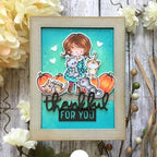 Metal Cutting Dies DIY Merry Christams Embossing Stencil Template Scrapbooking Card Making Mold Photo Album Arts Crafts Tools (Thankful Grateful for you-10.5x5.4cm)
