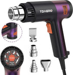 A Nice Heat Gun, Compact but Powerful, Variable Temp Control 122℉~1202℉, Fast Heating Smaller Heat Gun for Crafting, Shrink Tubing,Shrink Wrap,Vinyl Wrap, Intergrated Holder for Hands Free & Hanging