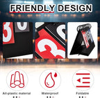 Yeaqee Portable Score Keeper with Storage Bag Flip Basketball Scoreboard Tabletop Scoreboard Flipper for Indoor Outdoor Sports Match P. E Classroom Activities Game