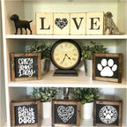 Small Stencils for Painting on Wood Reusable, 3 Inch Reusable Stencil for Craft Ornament Paint Template Stencils for Wall Card Rock Wood Signs Coasters Canvas Home Decor (Dog)