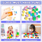 Magnetic Blocks, Magnet Building Toys for Toddlers, Preschool Sensory Autism STEM Toys for 3+ Year Old Boys & Girls, Magnetic Cubes as for Kids Ages 3-5 4-8
