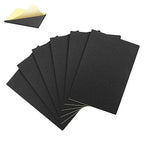 6 Pcs Adhesive Foam Padding, 12in X 8in Closed Cell Foam Sheet, 1/8in Thick Sticky Neoprene Rubber Pad, Anti-Slip, Soundproof and Anti Vibration