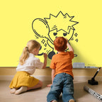 Magnetic Glass Whiteboard - Glass Dry Erase Board 48"x36" Large Frameless Glass Board for Walls Office School and Home, Yellow