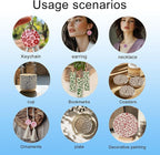 CHGCRAFT Vine Flowers Pattern Polymer Clay Texture Sheet Curly Plants and Leaves Silicone Texture Mat for Polymer Clay Making Earrings Jewelry DIY Crafts 5.5 × 5.5 Inch