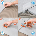 400 Pcs Reusable Tile Leveling System Wedges Suitable for 1/8" spacers, 1/16" spacers, 1/32" spacers Tile Installation