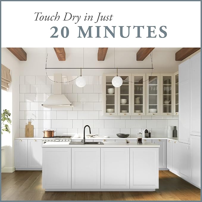 AMY HOWARD AT HOME Chalk-Based One Step Paint for Furniture, Cabinetry, Decor, Finish, and More | No Stripping, Sanding, or Priming | Ultra-Light Base | 32 Ounce | Metropolitan Grey