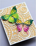 Mvchifay Cutting Dies for Card Making Metal Die-Cuts Scrapbooking Tool Hollow Frame DIY Craft Punch Template Embossing for Paper Album Decor (Circle Vine-11x14.3cm)