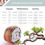 UTILE Bonsai Wire - Armature Aluminum Wire 80 ft 10 Gauge 3.2 mm Bonsai Training Wire, Tree Kit, Plant, Sculpting, Crafts, Bendable, Gardening, Beading and Jewelry Making (Copper, Brown)