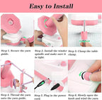 Zjyufy Yarn Winder Electric Yarn Ball Winder for Crocheting, 10oz Large Automatic Yarn Spinner Yarn Cake Winder with Stepless Speed Strong Tension, Pink