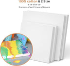 Nicpro Large Bulk Acrylic Pouring Paint, Art Starter Supplies with 8 Colors 8.45 oz Acrylic Paints, Pouring Medium, Silicone Oil, Canvases, Cups, Sticks, Tools Gloves, Strainers for Flow DIY Painting