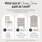 Chalky Chicks All-in-One Chalk Paint for Furniture or Cabinet - 16 Fl Oz - Matte Finish Wolf Gray (Gray/Beige) for Metal, Wood Furniture Paint - No Sanding All-in-One for Home Decor & Crafts, USA Made