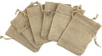 Palmhomee Pack of 25 Burlap Gift Bags with Drawstring Linen Jewelry Pouches Wedding Hessian Jute Bags for Birthday and Treat Pouches Party Wedding Favors Gift (2.8x3.6 Inch, Burlap)