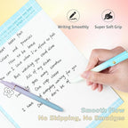 12 Pcs Gel Pens 0.5mm Quick Dry Black Ink Pens Fine Point Smooth Writing Pens, Cute Office and School Supplies Gifts for Women Teacher Students (12 Pcs Ombre Gold)