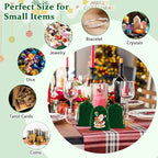 Shintop 20pcs Velvet Bags, 4x6inch Green Jewelry Drawstring Pouches Soft Cloth Gift Bags for Christmas St Patrick's Day Party Favor