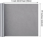 NESCCI Silver Matte Wrapping Paper,Solid Color Pearly-Lustre Paper,Gift Wrapping Paper,Perfect for Wedding,Valentine's Day,Birthday, Christmas,Baby Shower,DIY Bouquet (17 Inches X 32.8 Feet)