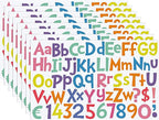TaoBary 544 Pcs 2 Inch 16 Sheets Large Letter Stickers, Upper and Lower Case, Adhesive Vinyl Alphabet Sticker for Bulletin Board, Poster, Bottle, DIY, Notebook(Macaron Tone,2 Inch)