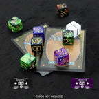 SIXPOINTS 122Pcs MTG Dice Counters Keyword Counters Life Counter 1/+1 counters Commander Buff Tokens 6 Sided Dice Set for Magic The Gathering, MTG, TCG, Card Games Accessories (B-122PCS/SET)