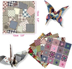 Square Origami Paper 6x6 Double Sided 50 Sheets 50 Colors 70GSM Origami Kit Japanese Chiyo Easy Fold Arts Crafts DIY Handwork Beginner Cloth