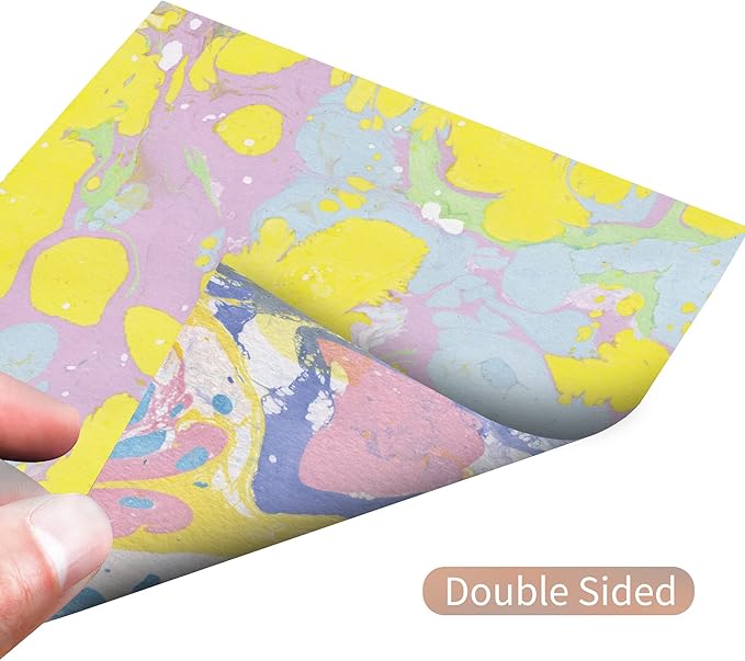 Origami Paper Kit 50 Sheets 6 Inch Square Double Sided Color 10 Vivid Japanese Washi Colors for Hand Crafts Origami Paper Arts Creativity.Watercolor Texture