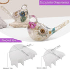 2Pcs Bird Resin Molds, Bird Silicone Epoxy Molds, 3D Animal Resin Silicone Molds for Resin Casting, DIY Crafts, Indoor Desktop Decor