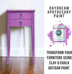 Daydream Apothecary Premium Chalk Style Paint for Furniture, Home Décor, Wood, DIY Interior Projects, Quick Dry, No Prep or Prime Needed, Matte Purple - 8oz