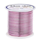 12 Gauge(2mm) Aluminum Wire 35 Yards Anodized Metal Wire for Bonsai Armature Crafting Sculpting Jewelry Craft Making Beading Floral (Pink, 12 Gauge)