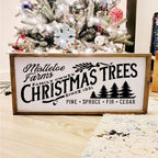 10 Pieces Large Christmas Stencils for Painting on Wood, Reusable Merry Christmas Stencil Candy Cane Christmas Tree Farm Template Holiday Stencils for Wood Sign DIY Crafts (10Pieces large christmas-1)
