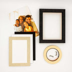 8x10 Mat Bevel Cut for 5x8 Photos - Acid Free Fresh Linen Canvas Precut Matboard With Backing Board and Crystal Clear, Self Seal Photo Mat Bag - For Pictures, Photos, Framing - 4-ply Thickness
