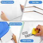 Dry Erase Lapboards, HERKKA 8 Pack Double Sided Small Dry Erase Whiteboards 9 x 12.5 Inch with 8 Erasers, Small Dry Erase Boards for Classroom Teacher Supplies, Personal White Boards for Students