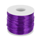 MECCANIXITY 18 Gauge Anodized Aluminum Craft Wire Bendable Bonsai Training Wire 492 Feet 1mm for Sculpting Crafts Wreath Floral Beading Jewelry Making, Purple
