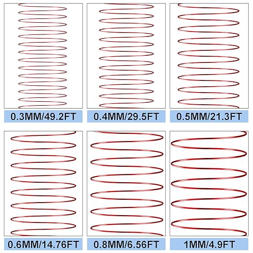 0.3 mm Dia. 10 Rolls Copper Jewelry Wire, 10 Assorted Colors Beading Wire for Jewelry Making Bracelet Earrings Rings Necklaces Flower Craft Projects