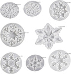 8 Pack Pendant Molds Snowflake Resin Mold - Resin Casting Silicone Molds for Home Decor & Candle Making Wave Spiral Mold