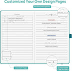 6 Pack Lined Journal Notebooks for Work, Travel, College, A5 Size 100 GSM Thick Paper, Classic Ruled, Hardcover Notepad for Writing 160 Pages, 5.5 x 8.3 inch, 6 Multicolors