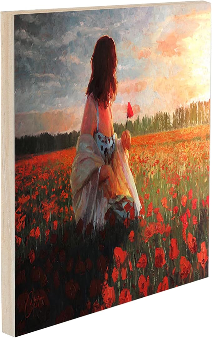 Da Vinci Pro Ultra Smooth Wood Canvas Gesso Board - 3/4" Deep, 6x12 Single White Acrylic Polymer Gesso Panels for Painting Fine Portraits and Ultra Fine Detail Illustrations and Artwork