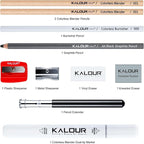 KALOUR Colored Pencil Accessory Kit,with Blenders,Erasers and Sharpener.perfect for Blending Softening Edges,ideal for Coloring Book,Art Supplies for Artists Beginners