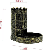 D&D Dice Tower, Castle Dice Rolling Tower for Role Playing Game | Easy Roller Perfect for DND Board Game and RPG (Ancient Golden)