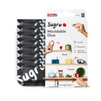 Tesa Sugru Super Glue - Waterproof Wood Glue for Home Improvement & Crafts - Use as a Poster Putty or Silicone Adhesive for Repairing & Bonding - 8 Pack - Black (3.5g/ea)