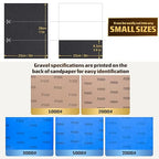 25PCS Sandpaper, Wet Dry Sandpaper, High Grit 1000 2000 3000 5000 7000 Sandpaper Sheets Assortment for Wood Metal Polishing Automotive Sanding, 9 x 11 inches