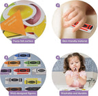 CHEFAN Felt Shape and Color Matching Game Set for Toddlers, Shape Sorter & Color Recognition, Shape Puzzles Learning Sorting Toys, Educational Montessori Toy for Preschool, 3+ Years Old Kids