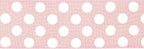 MEEDEE Pink Polka Dot Ribbon - 2.5 inch Wired Ribbon for Baby Girl Wreaths & Crafts, 10 Yards