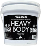 MEEDEN Mars Black Acrylic Paint: 2L/67.64oz Heavy Body Gloss Art Paint - 0.528 Gallon Bulk Thick Black Paints for Canvas Crafts Furniture Painting