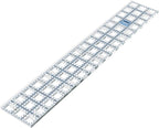 TrueCut Rectangle 3" x 18" Quilting Ruler with Track and Guide for Straight Cuts - Innovative Quilting and Sewing Ruler for Accurate Fabric Cuts with 1/8th Measurements