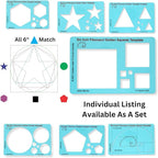 6" Square Stencil Template for Drawing and Drafting: A Fibonacci-Inspired Square Drawing Tool for Artists Allows The Simple Application of The Golden or Divine Ratio for Artistic Design